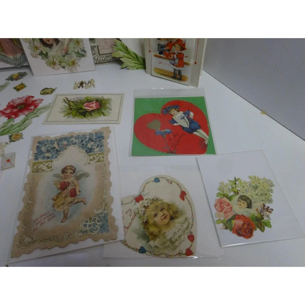Antique German Die‎ Cut Victorian Valentines Early 1900s Germany & More